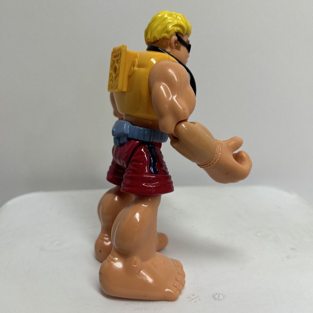 🔥Rescue Heroes Sandy Beach Lifeguard Action Figure 2002 Fisher Price - Picture 3 of 6